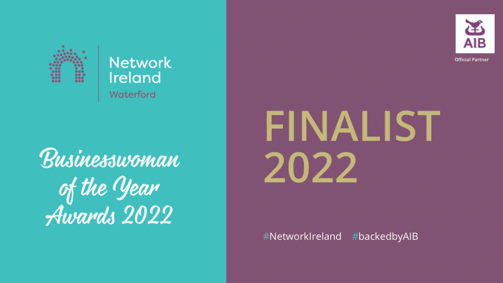 Natalie Cooke of ncco is a finalist in the Waterford Network Ireland Businesswoman of the Year Awards 2022